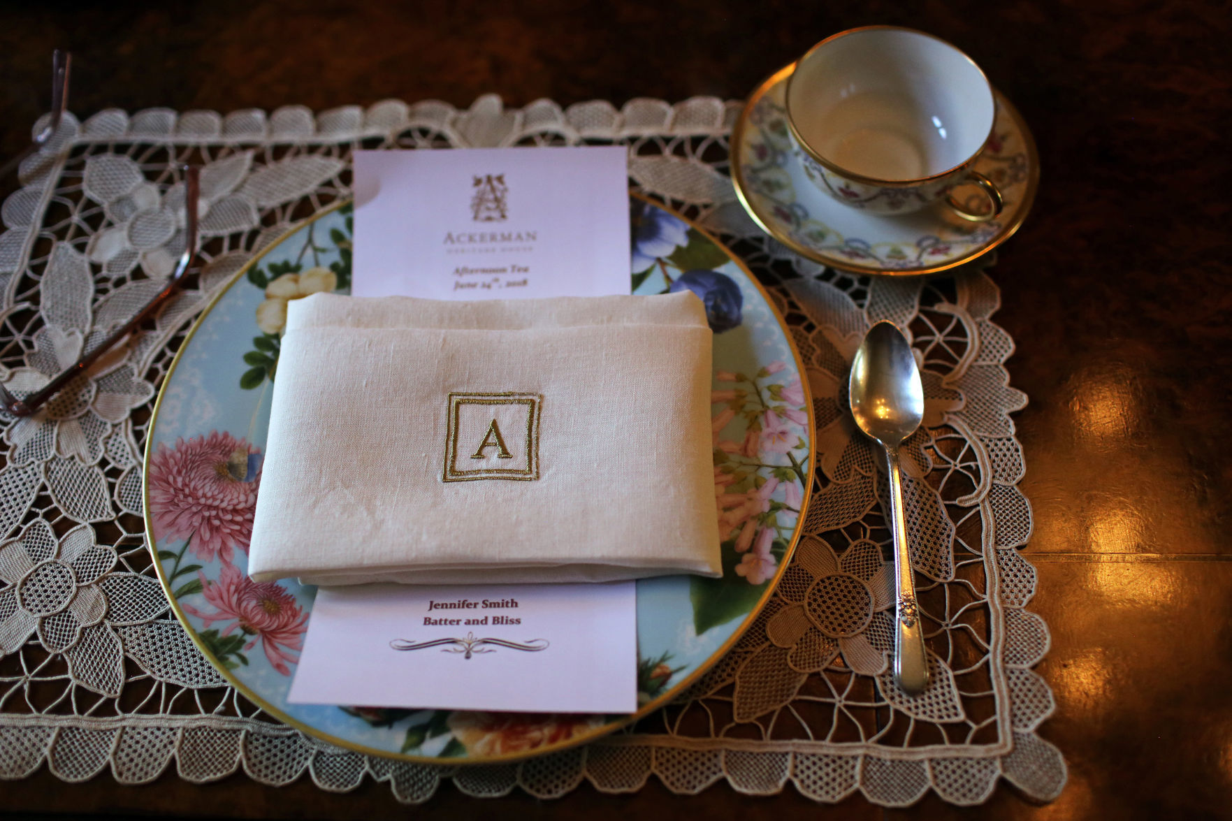 Afternoon tea at the Ackerman Heritage House
